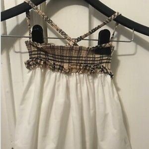 Burberry baby girl size 6m (run big could be used as shirt)in perfect condition